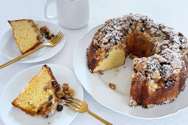 Passover Sour Cream Coffee Cake
